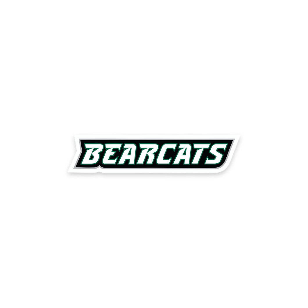 BU Club Hockey Player Bearcat Sticker