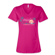 Load image into Gallery viewer, Bluegrass Cruise 2024 Ladies V-neck t-shirt
