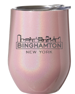 Binghamton NY Travel Stemless Wine Glass