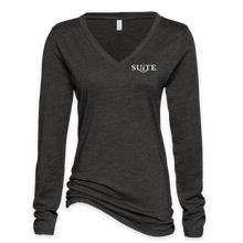 Load image into Gallery viewer, SEED - Ladies Long Sleeve V Neck - Logo 2

