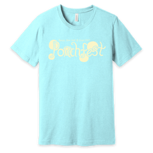 Load image into Gallery viewer, Ithaca Porchfest 2023 T-Shirt - Light Yellow Ink
