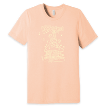 Load image into Gallery viewer, Ithaca Porchfest 2023 T-Shirt - Alt Design with Light Yellow Ink

