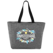Load image into Gallery viewer, Twisted Rail Zip Tote Bag

