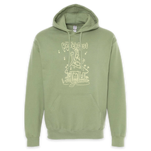Load image into Gallery viewer, Ithaca Porchfest 2023 Hoodie - Alt Design with Yellow Ink

