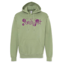 Load image into Gallery viewer, Ithaca Porchfest 2023 Hoodie - with Magenta Ink
