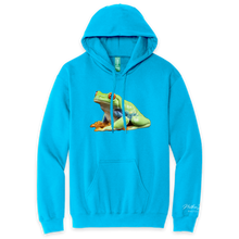 Load image into Gallery viewer, Red Eyed Frog Hoodie
