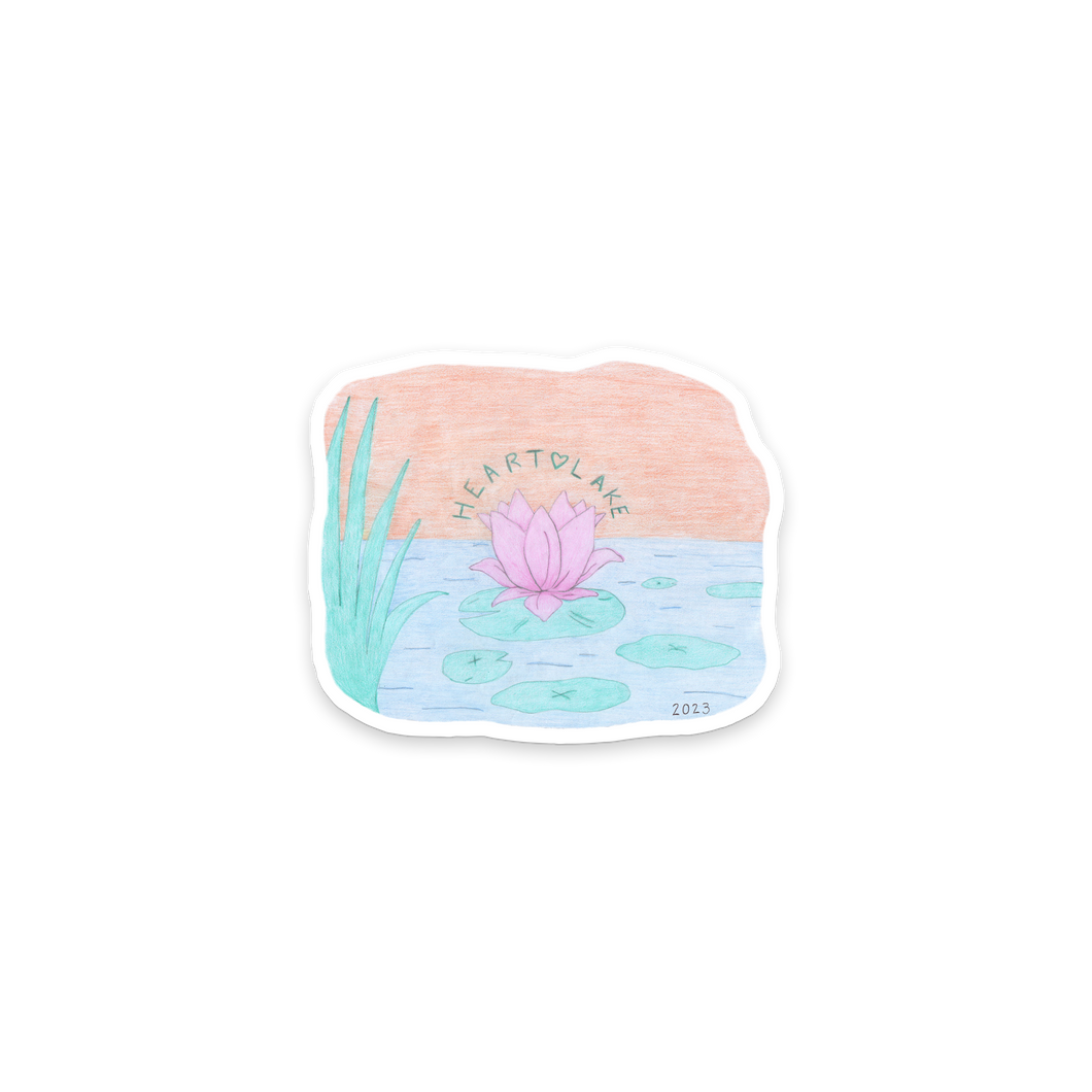 Heart Lake - Lily Pad Sticker