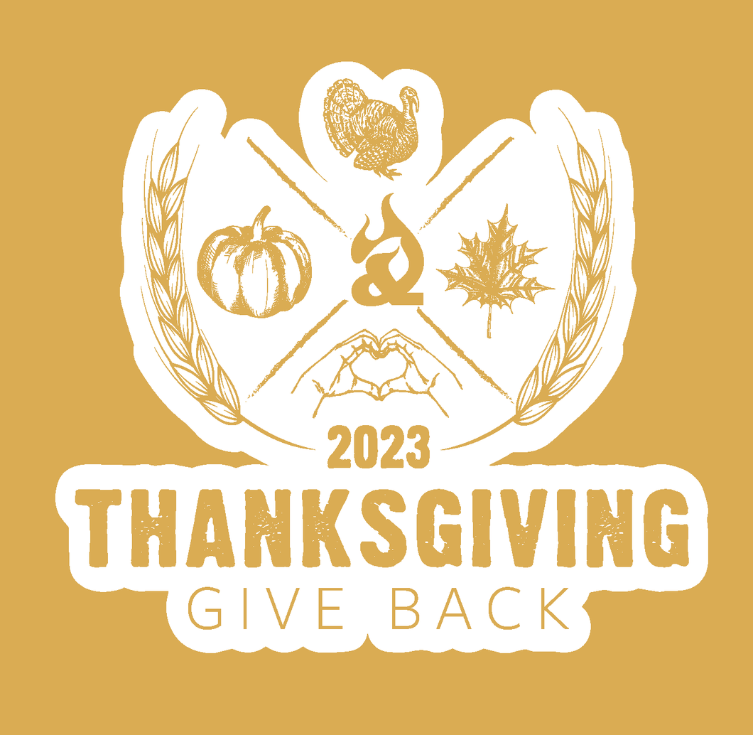 Thanksgiving Give Back 2023 Sticker