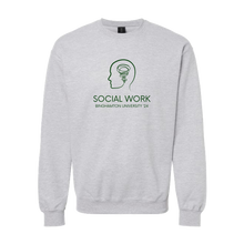 Load image into Gallery viewer, BU MSW Crewneck - Choose Your Brain Logo
