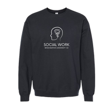 Load image into Gallery viewer, BU MSW Crewneck - Choose Your Brain Logo
