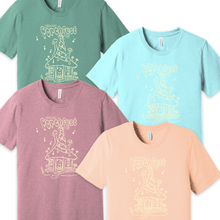 Load image into Gallery viewer, Ithaca Porchfest 2023 T-Shirt - Alt Design with Light Yellow Ink
