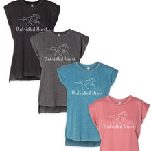 Load image into Gallery viewer, Unbridled Heart - Ladies Flow Muscle Tank
