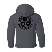 Load image into Gallery viewer, Irondequoit Martial Arts Youth Hooded Sweatshirt - Charcoal
