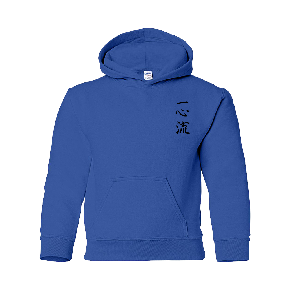 Irondequoit Martial Arts Youth Hooded Sweatshirt - Royal Blue