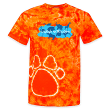 Load image into Gallery viewer, Wildlife With Willow  Paw Print Tie-Dye Tee
