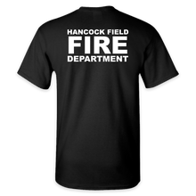 Load image into Gallery viewer, ON DUTY- Hancock Fire Department Short Sleeve Tee (White Logo w/back)
