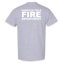 Load image into Gallery viewer, ON DUTY- Hancock Fire Department T-Shirt (Full Color Logo w/back)

