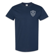 Load image into Gallery viewer, ON DUTY- Hancock Fire Department Short Sleeve Tee (White Logo w/back)
