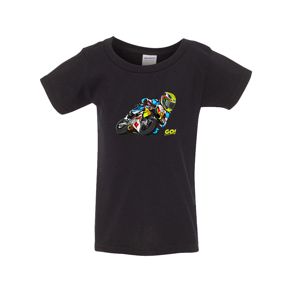 Tyler Kuhn GO! Racing Toddler T-shirt Black