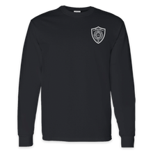 Load image into Gallery viewer, ON DUTY- Hancock Fire Department Long Sleeve Tee (White Logo w/back)
