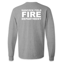 Load image into Gallery viewer, ON DUTY- Hancock Fire Department Long Sleeve Tee (Full Color Logo w/back)
