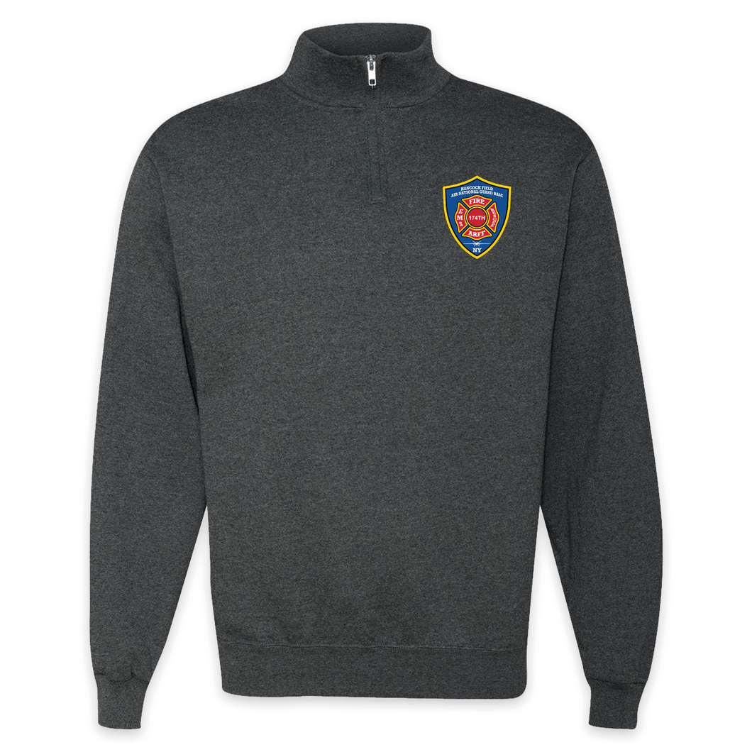 LEISURE WEAR- Hancock Fire Department Quarter Zip Pullover (Full Color Logo w/back)