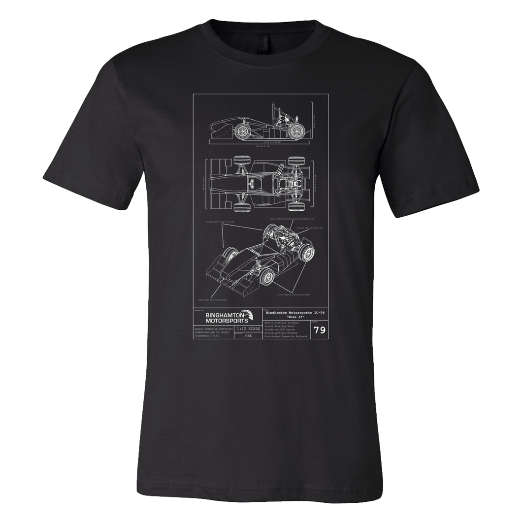 Binghamton Motorsports T-Shirt 2 in Black