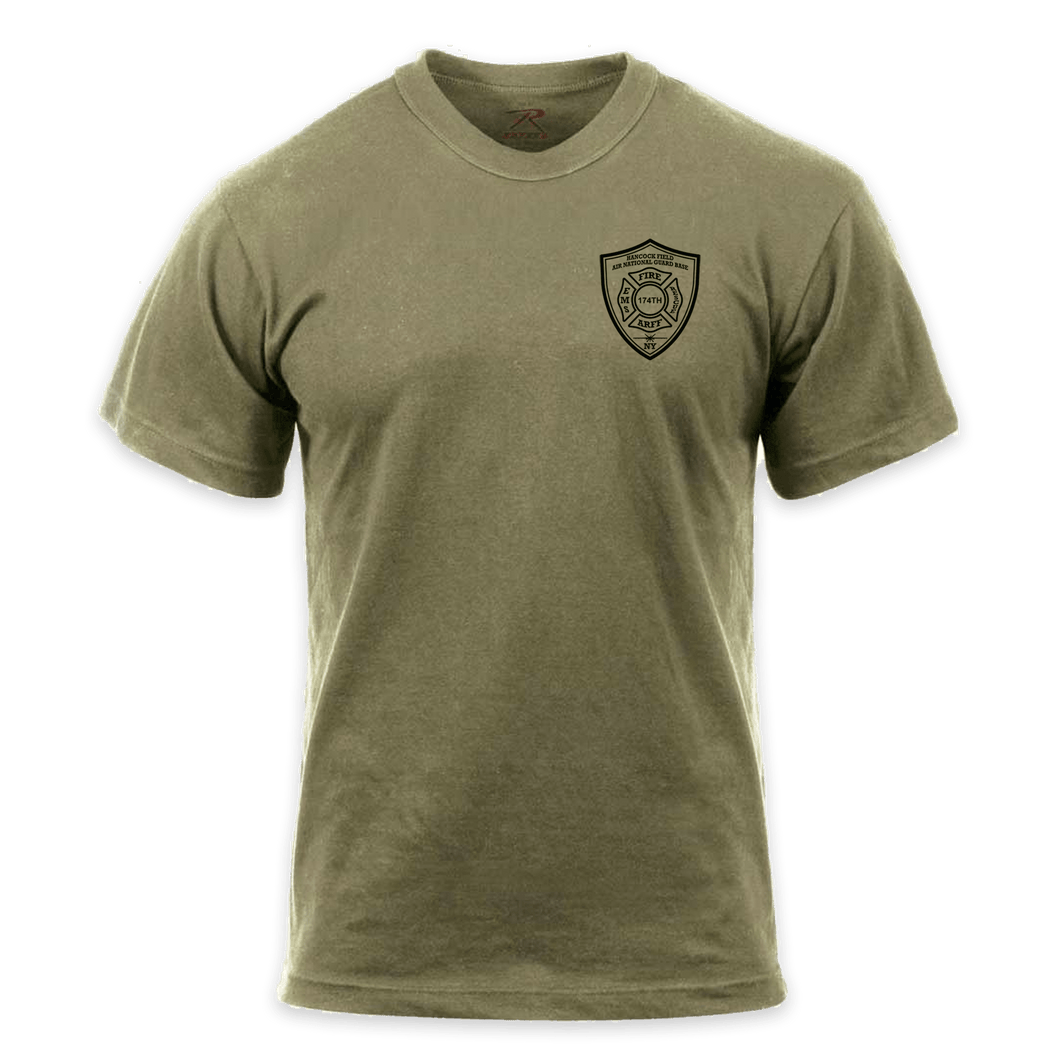 ON DUTY- Hancock Fire Department Coyote Short Sleeve Tee (Black Logo)