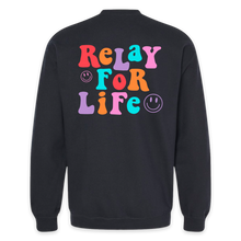 Load image into Gallery viewer, Relay for Life Crewneck Sweatshirt - Smiley Design
