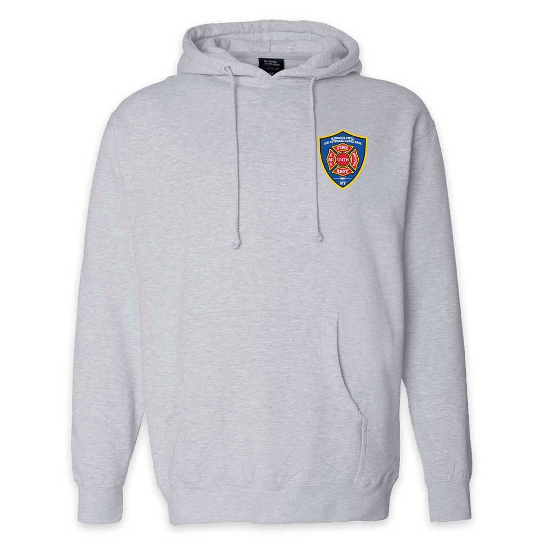 LEISURE WEAR- Hancock Fire Department Hooded Sweatshirt (Front Only Full Color Logo)