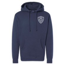 Load image into Gallery viewer, LEISURE WEAR- Hancock Fire Department Hooded Sweatshirt (Front Only White Logo)
