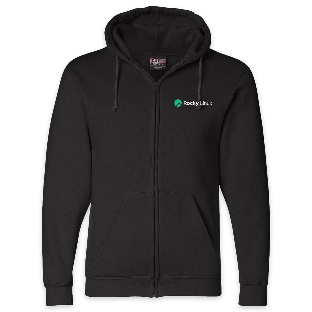 Rocky Linux Full-Zip Hooded Sweatshirt