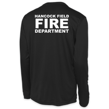 Load image into Gallery viewer, LEISURE WEAR- Hancock Fire Department Long Sleeve Performance (Full Color Logo w/back)
