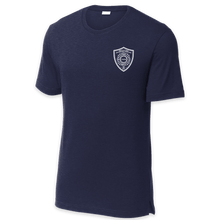 Load image into Gallery viewer, LEISURE WEAR- Hancock Fire Department Short Sleeve Performance Shirt (White Logo w/back)
