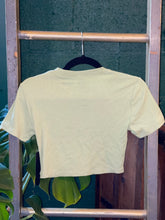 Load image into Gallery viewer, Green Fitted Cropped Tee
